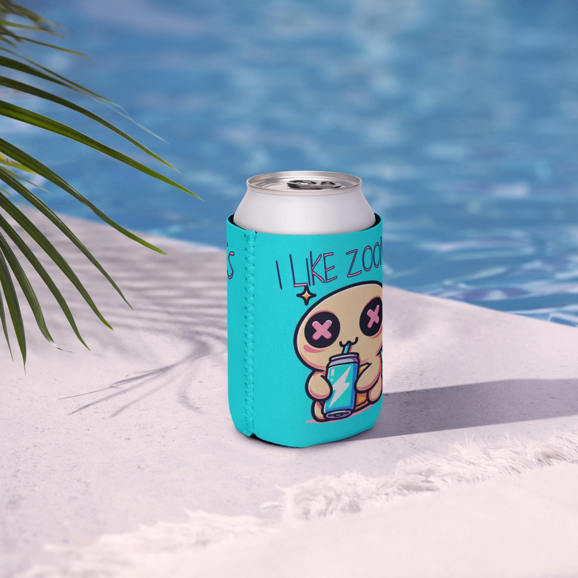Pastel Goth Weirdcore Zoomies Beer Cozie Grunge Turtle Tortoise Can Cooler Koozie