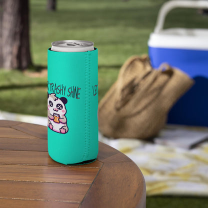 Pastel Goth Weirdcore Let Your Trashy Shine Beer Cozie Grunge Oppossum Can Cooler Koozie