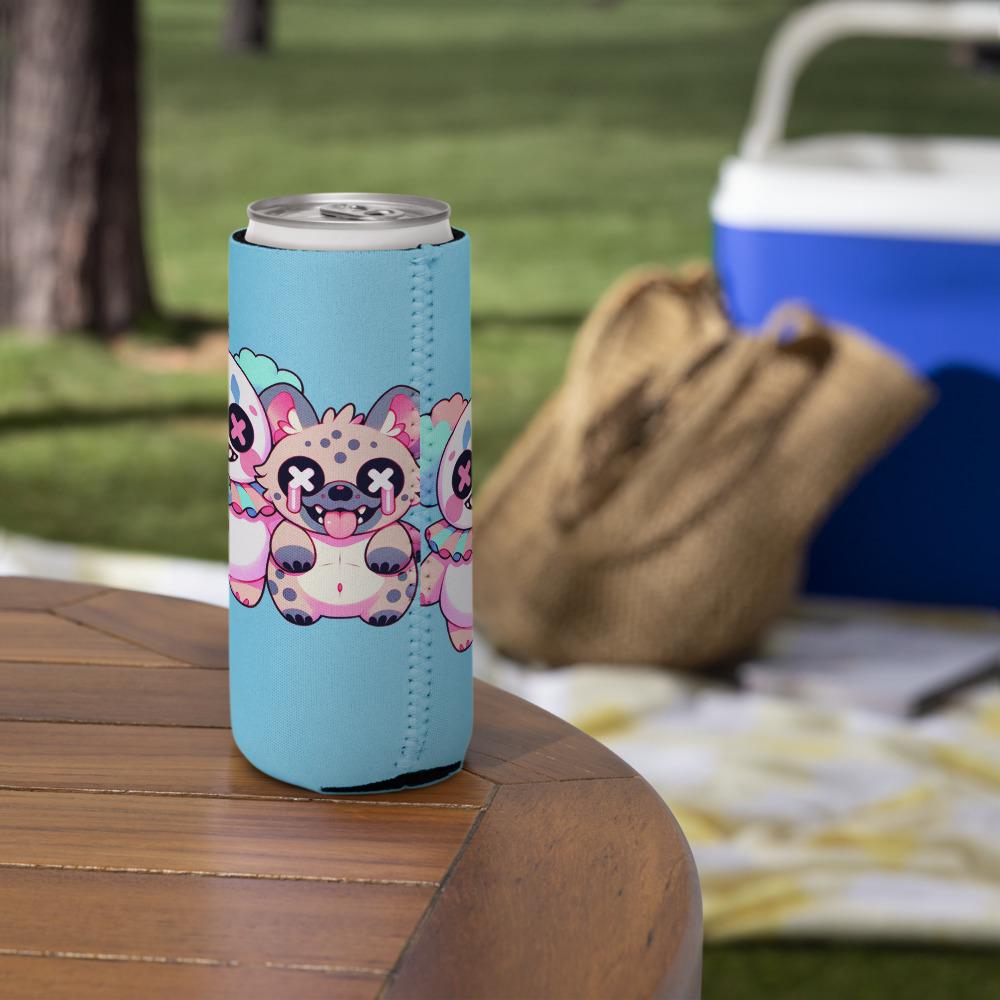 Creepy Cute Clowncore Clown & Hyena Cozie Weirdcore Pastel Grunge Hyena Clown Beverage Holder