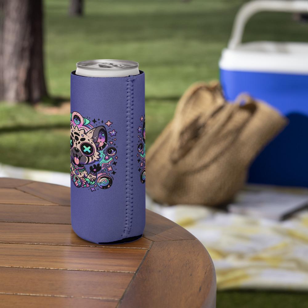 Trippy Psychedelic Gore Weirdcore Hyena Beer Holder Grunge Goth Spotted Hyena Weird Cozie