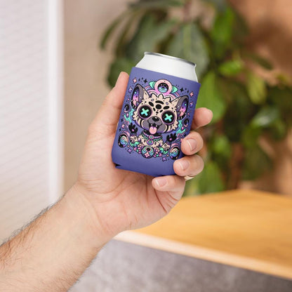 Trippy Psychedelic Gore Weirdcore Hyena Beer Holder Grunge Goth Spotted Hyena Weird Cozie