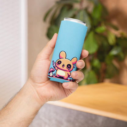 Trippy Gore Weirdcore Bunny Cozie Pastel Goth Rabbit Mushroom Beverage Holder