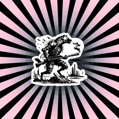 Apocalyptic Gothic Dystopian Grunge Hyena Vinyl Sticker