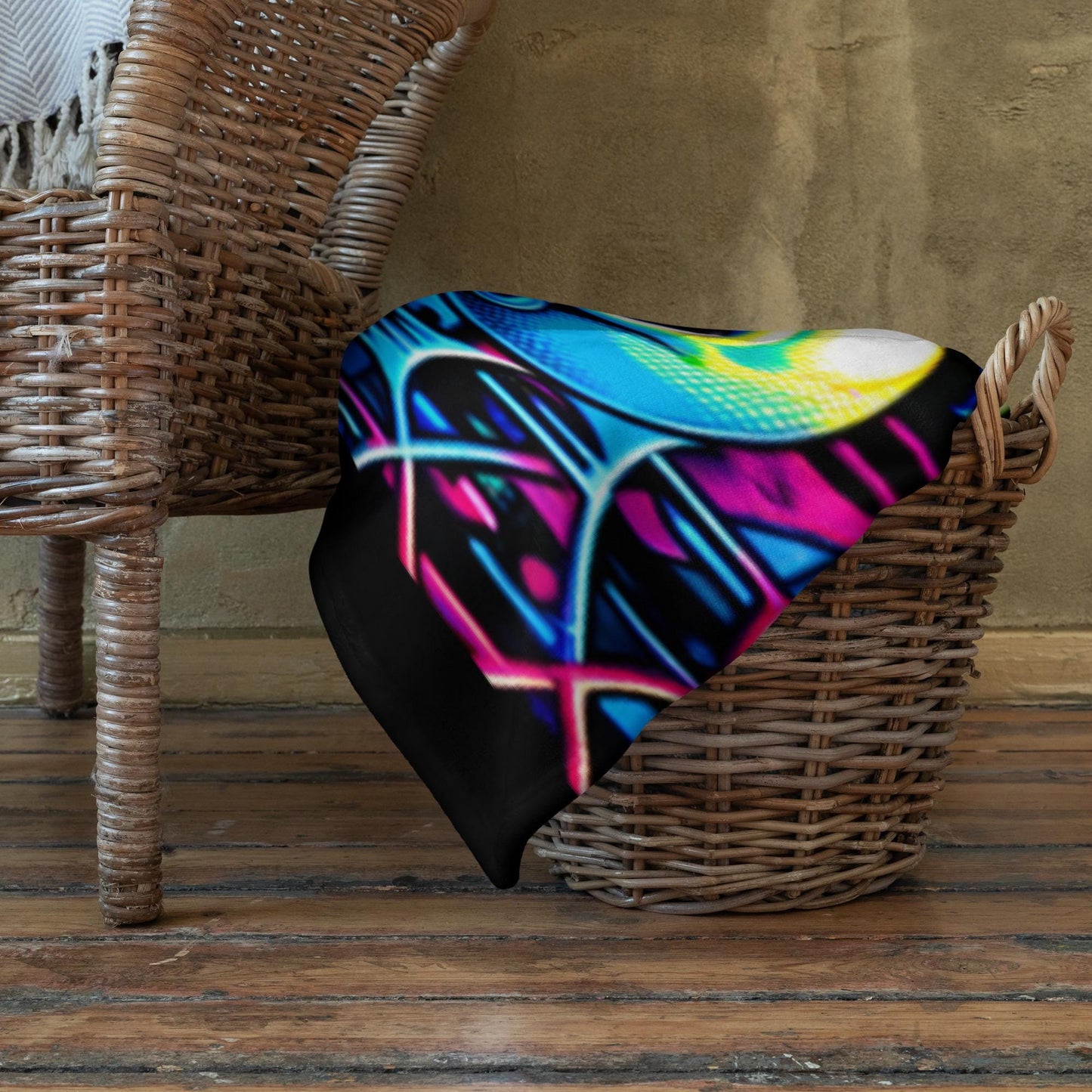 Candy Gore Halloween Y2K Grunge Throw Blanket Neon Goth Horror Gothic Room Decor