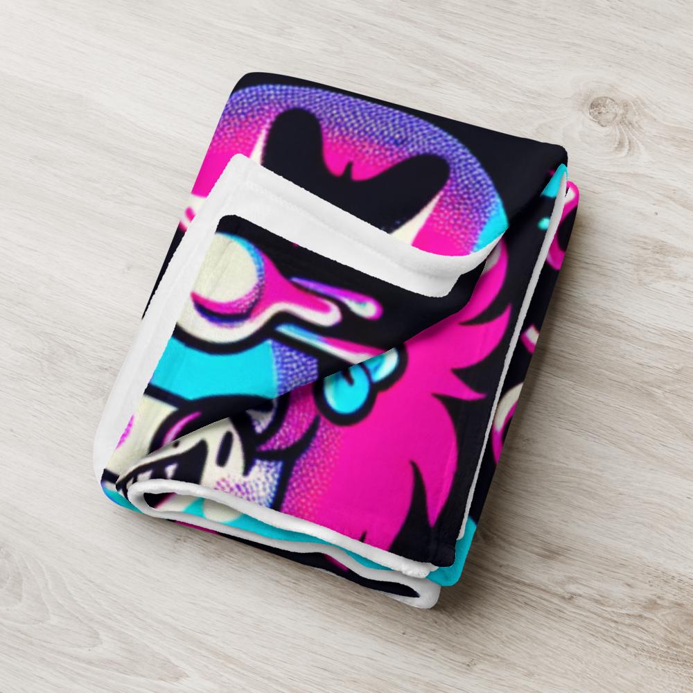 Blanket Candy Gore Y2K Grunge Halloween Throw Blanket Neon Goth Spooky Weirdcore Decor