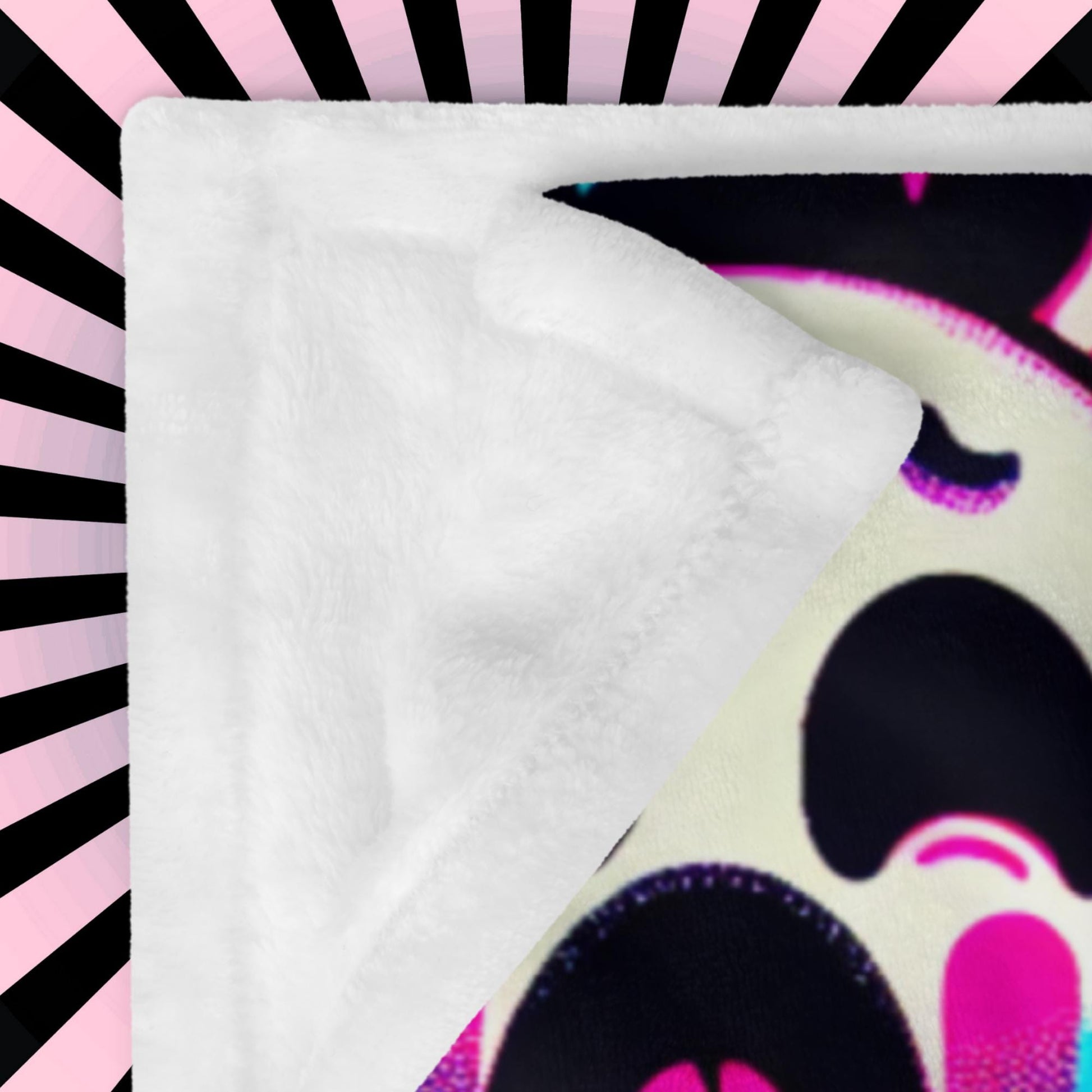 Blanket Candy Gore Y2K Grunge Halloween Throw Blanket Neon Goth Spooky Weirdcore Decor