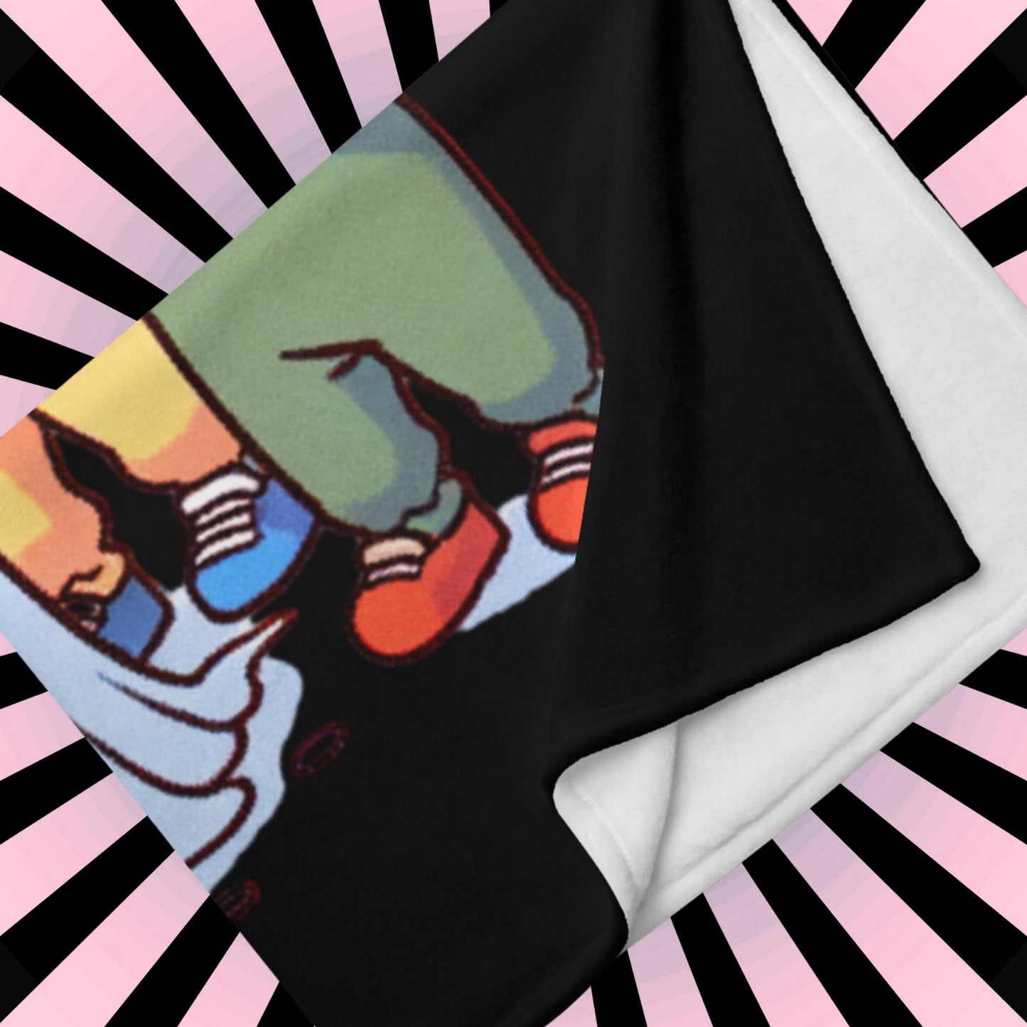 Blanket Trick or Treaters Bullying Ghost Weirdcore Throw Blanket Gothic Candy Gore Room Decor