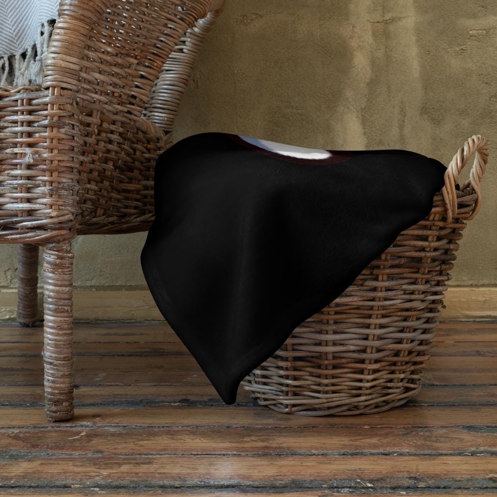 Blanket Crying Ghost in Mushroom Hat Halloween Throw Blanket Weirdcore Cute Ghost Room Decor