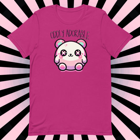 Weirdcore Pastel Goth Grunge Cute Bear Shirt Hug The Void T-Shirt Weird Stuff Oddcore Dark Colored Tee