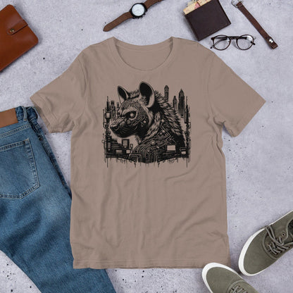 Creepy Weirdcore Dystopian Hyena T-Shirt Grunge Futuristic Spotted Hyena Tee Shirt