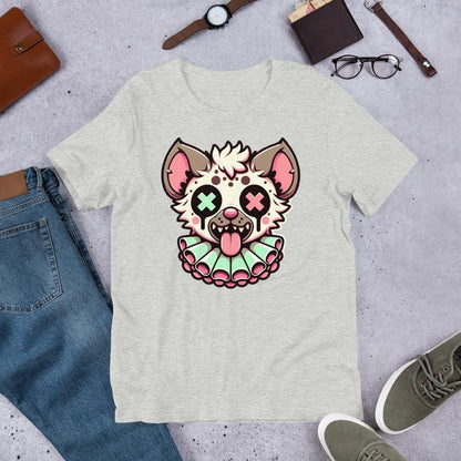 Creepy Cute Spotted Hyena Clown T-Shirt Weirdcore Clowncore Pastel Goth Grunge Tee Shirt