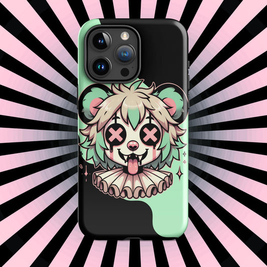 Cute Weirdcore Gore Hyena Clown Clowncore Grunge Pastel Goth Tough Case for iPhone® Glossy or Matte