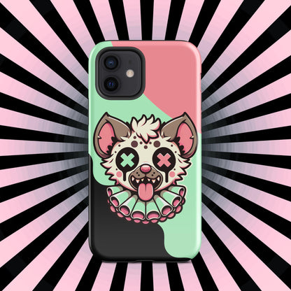 Creepy Weirdcore Gore Hyena Clown Clowncore Grunge Pastel Goth Tough Case for iPhone® Glossy or Matte