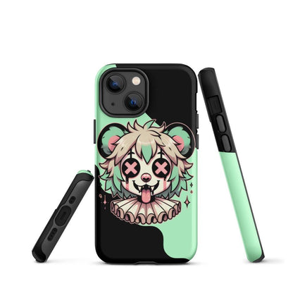 Cute Weirdcore Gore Hyena Clown Clowncore Grunge Pastel Goth Tough Case for iPhone® Glossy or Matte