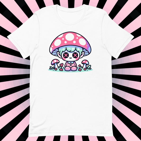 Weirdcore Pastel Goth Grunge Gore Creepy Cute Mushroom Gothic Boy T-Shirt