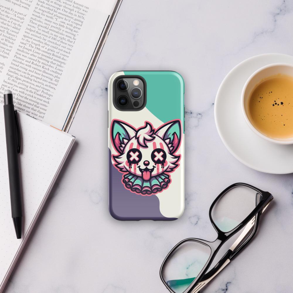Creepy Cute Weirdcore Desert Fox Clown Clowncore Grunge Pastel Goth Tough Case for iPhone®
