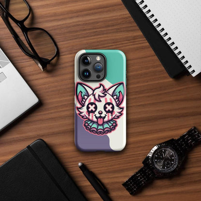 Creepy Cute Weirdcore Desert Fox Clown Clowncore Grunge Pastel Goth Tough Case for iPhone®