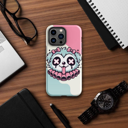 Creepy Cute Gore Clowncore Puppy Dog Grunge 11-15 Tough iPhone Case