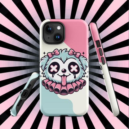 Creepy Cute Gore Clowncore Puppy Dog Grunge 11-15 Tough iPhone Case