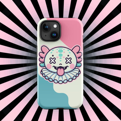 Weirdcore Creepy Cute Grunge Axolotl Clown Clowncore Tough Case for 11-15 iPhone®