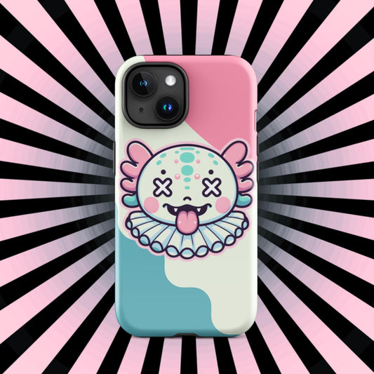 Weirdcore Creepy Cute Grunge Axolotl Clown Clowncore Tough Case for 11-15 iPhone®