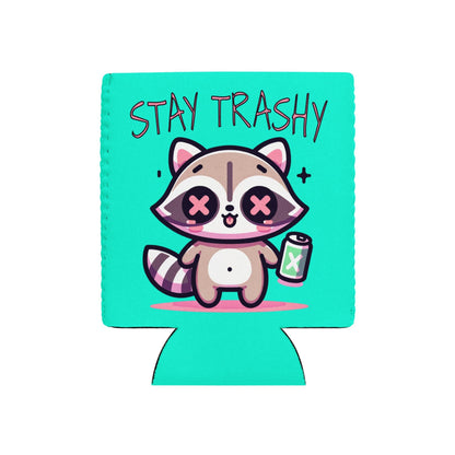 Pastel Goth Weirdcore Stay Trashy Beer Coozie Grunge Raccoon Can Cooler Koozie
