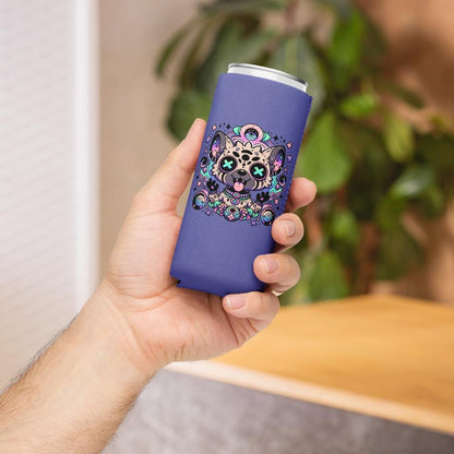 Trippy Psychedelic Gore Weirdcore Hyena Beer Holder Grunge Goth Spotted Hyena Weird Cozie