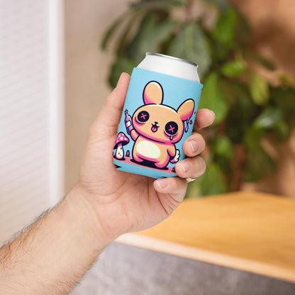 Trippy Gore Weirdcore Bunny Cozie Pastel Goth Rabbit Mushroom Beverage Holder
