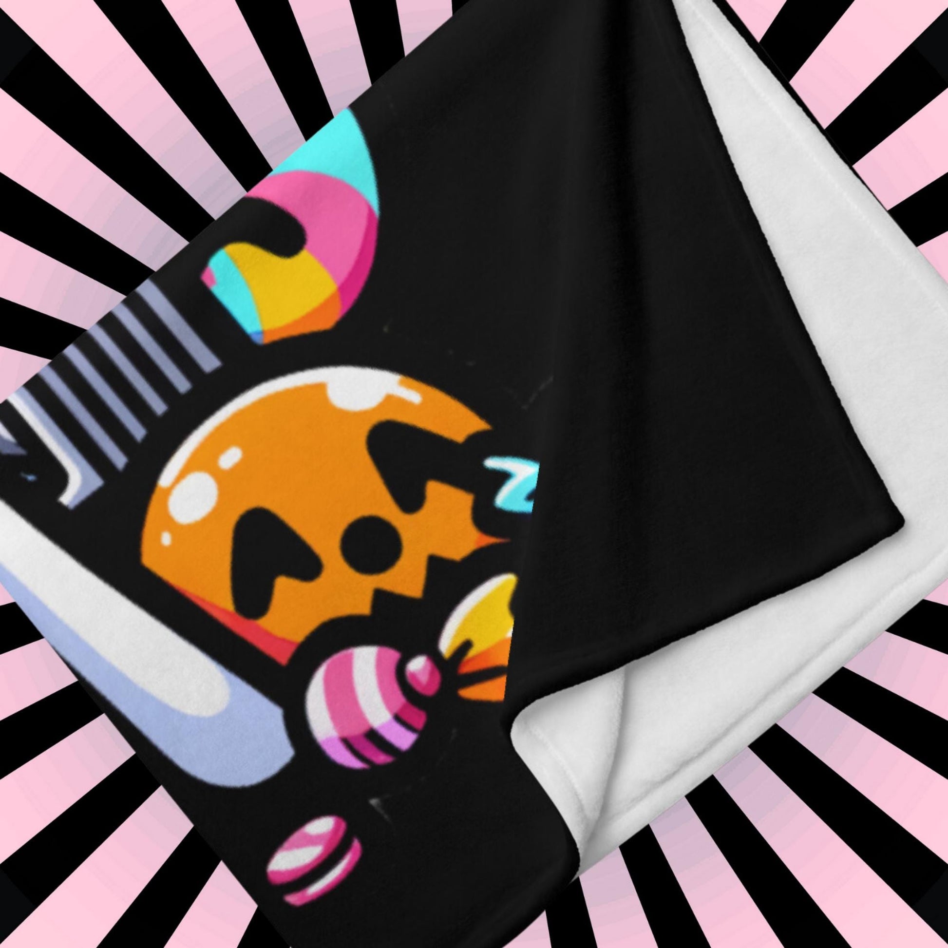 Blanket Y2K Grunge Halloween Sad Ghost TV Throw Blanket Weirdcore Gothic Room Decor