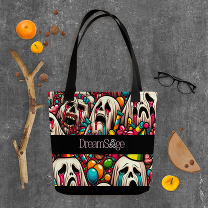 TOTE BAG Gothic Grunge Darkcore Weirdcore Ghost Gore Creepy Stuff Dark Aesthetic Halloween Tote Bag