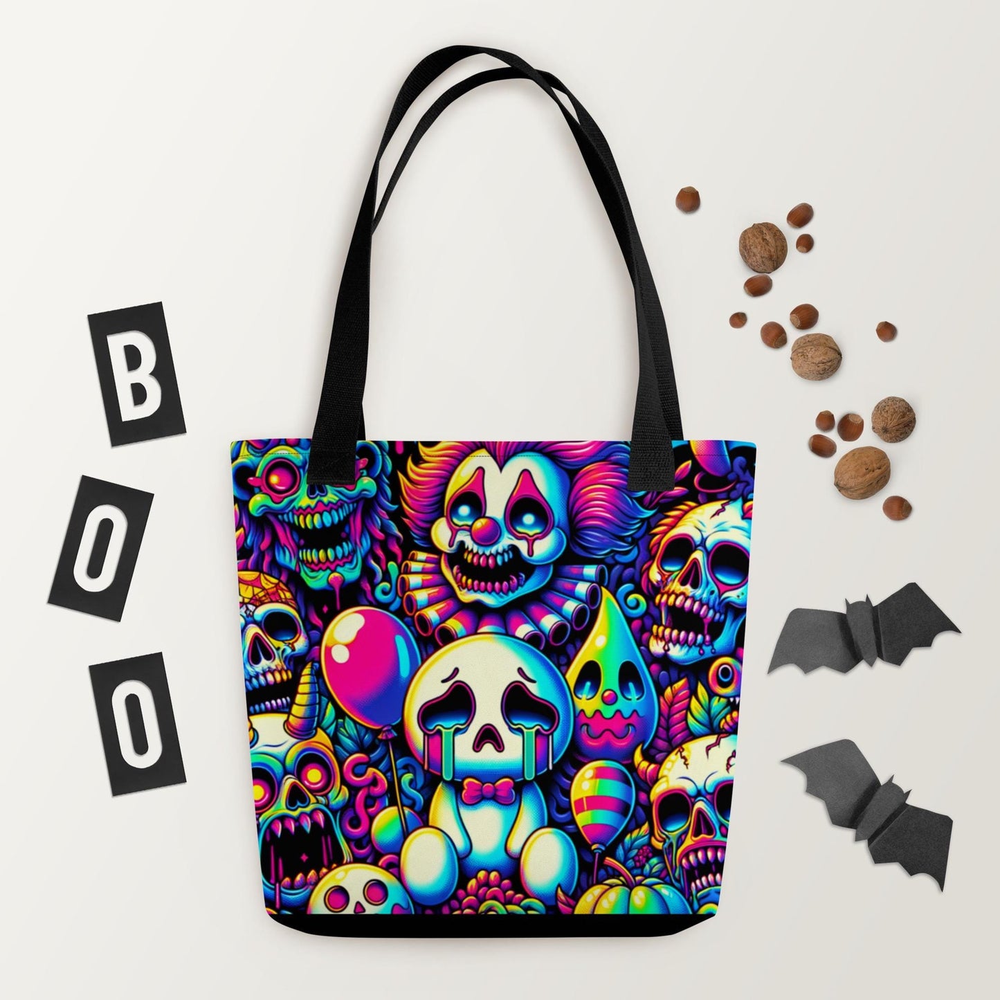 TOTE BAG Gothic Grunge Neon Goth Darkcore Weirdcore Crying Ghost Gore Nightmare Dark Aesthetic Halloween Tote Bag