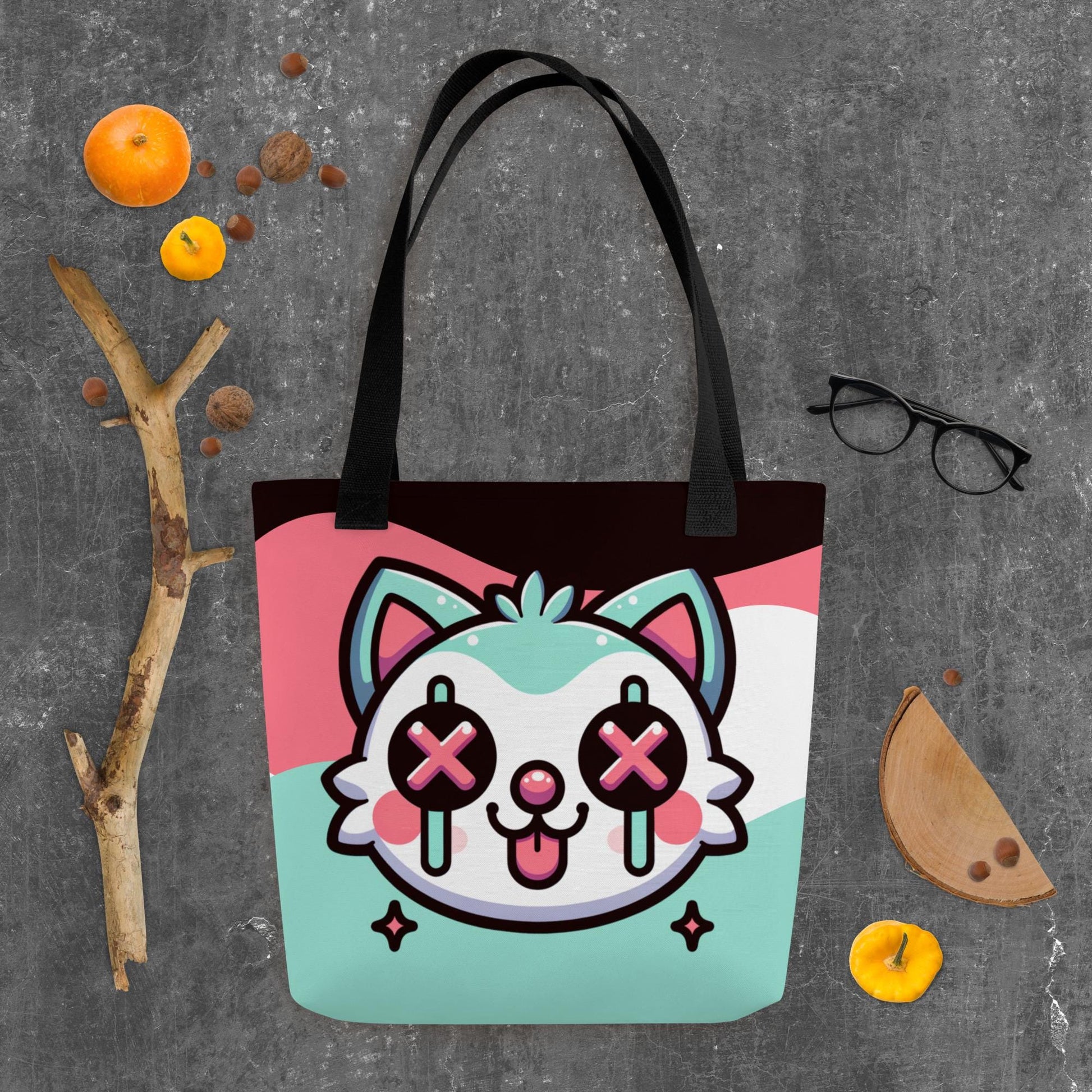 TOTE BAG Gothic Grunge Pastel Goth Weirdcore Clown Kitty Cat Creepy Cute Tote Bag