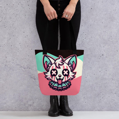 TOTE BAG Gothic Grunge Pastel Goth Weirdcore Gore Clown Kitty Creepy Cute Tote Bag