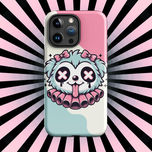 Creepy Cute Gore Clowncore Puppy Dog Grunge 11-15 Tough iPhone Case