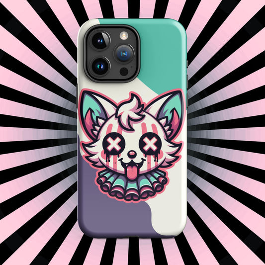 Creepy Cute Weirdcore Desert Fox Clown Clowncore Grunge Pastel Goth Tough Case for iPhone®