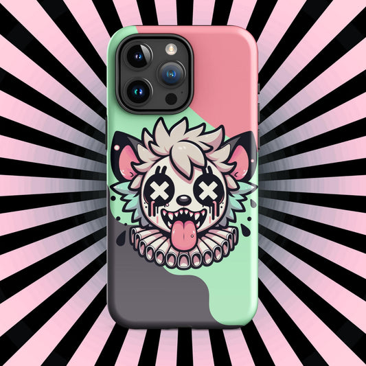 Creepy Cute Weirdcore Gore Hyena Clown Clowncore Grunge Pastel Goth Tough Case for iPhone® Glossy or Matte