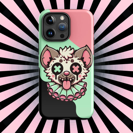 Creepy Weirdcore Gore Hyena Clown Clowncore Grunge Pastel Goth Tough Case for iPhone® Glossy or Matte