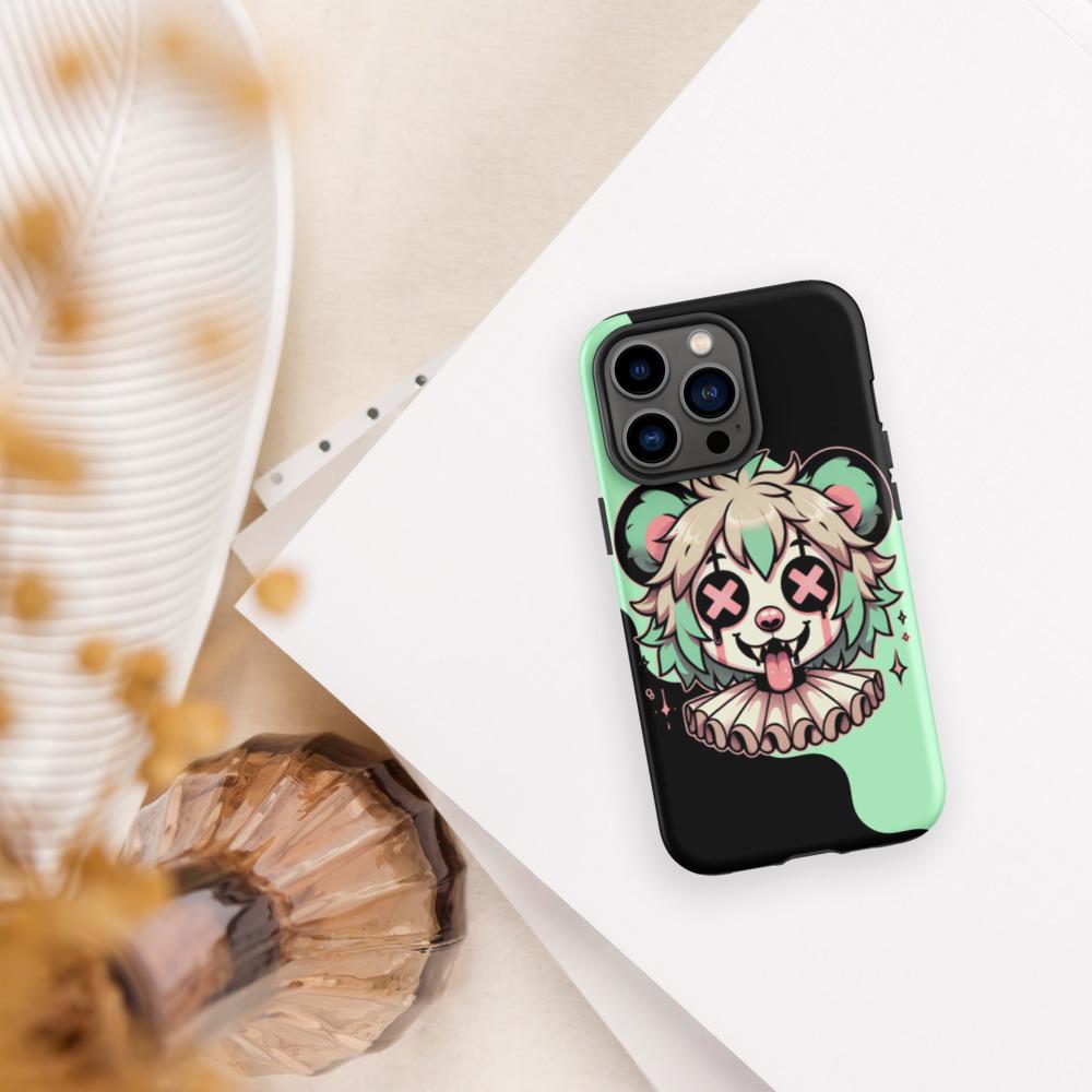 Cute Weirdcore Gore Hyena Clown Clowncore Grunge Pastel Goth Tough Case for iPhone® Glossy or Matte