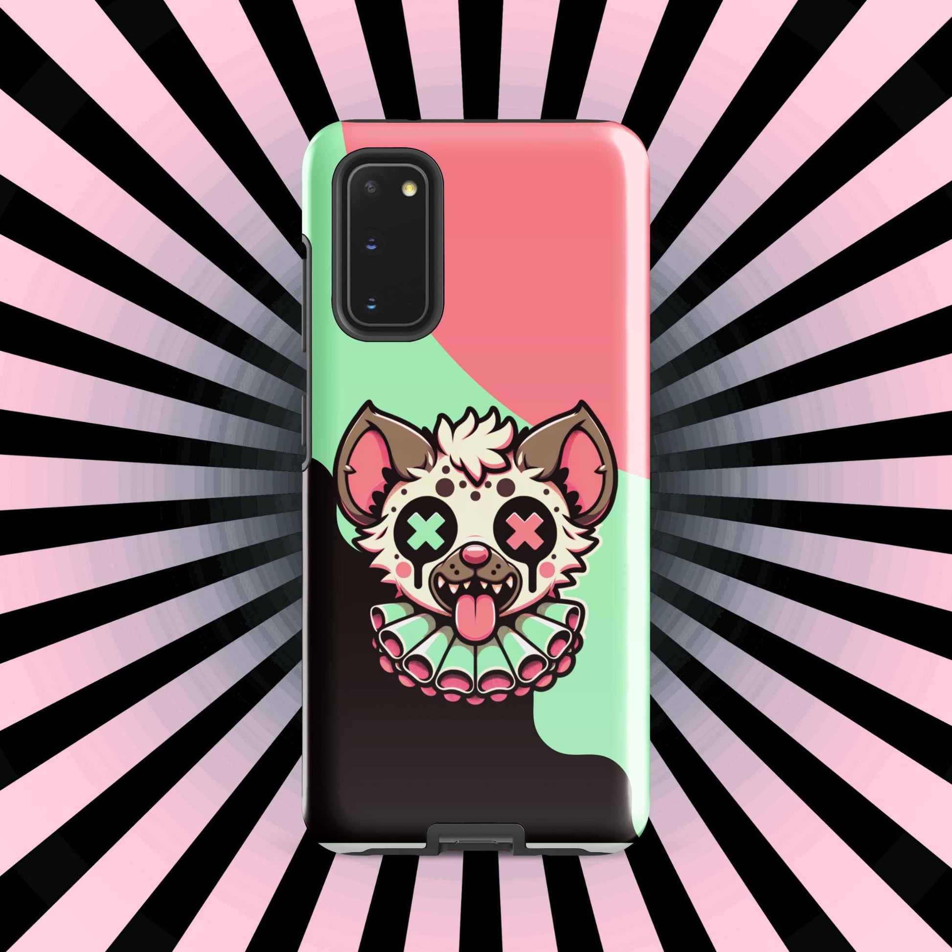 Creepy Cute Weirdcore Gore Hyena Clown Clowncore Grunge Pastel Goth Tough Phone Case Samsung®  Glossy or Matte