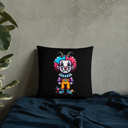 Sad Lonely Clown Throw Pillow Grunge Room Decor Decorative Clowncore Pillow
