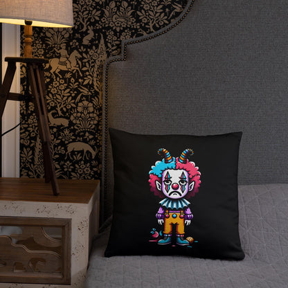 Sad Lonely Clown Throw Pillow Grunge Room Decor Decorative Clowncore Pillow