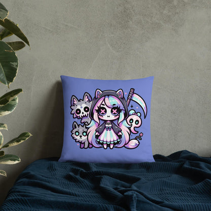 Loki&#39;s Daughter Hel Throw Pillow Asgard Pastel Goth  Grunge Room Decor Decorative Pillow