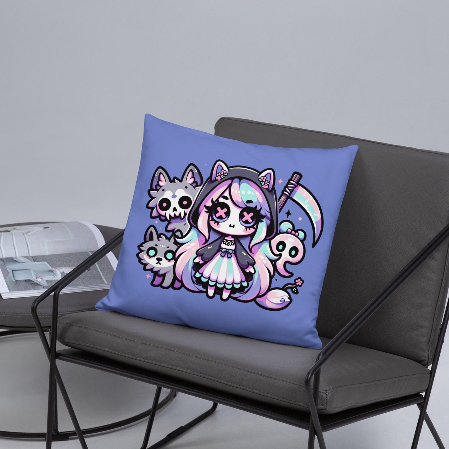 Loki&#39;s Daughter Hel Throw Pillow Asgard Pastel Goth  Grunge Room Decor Decorative Pillow