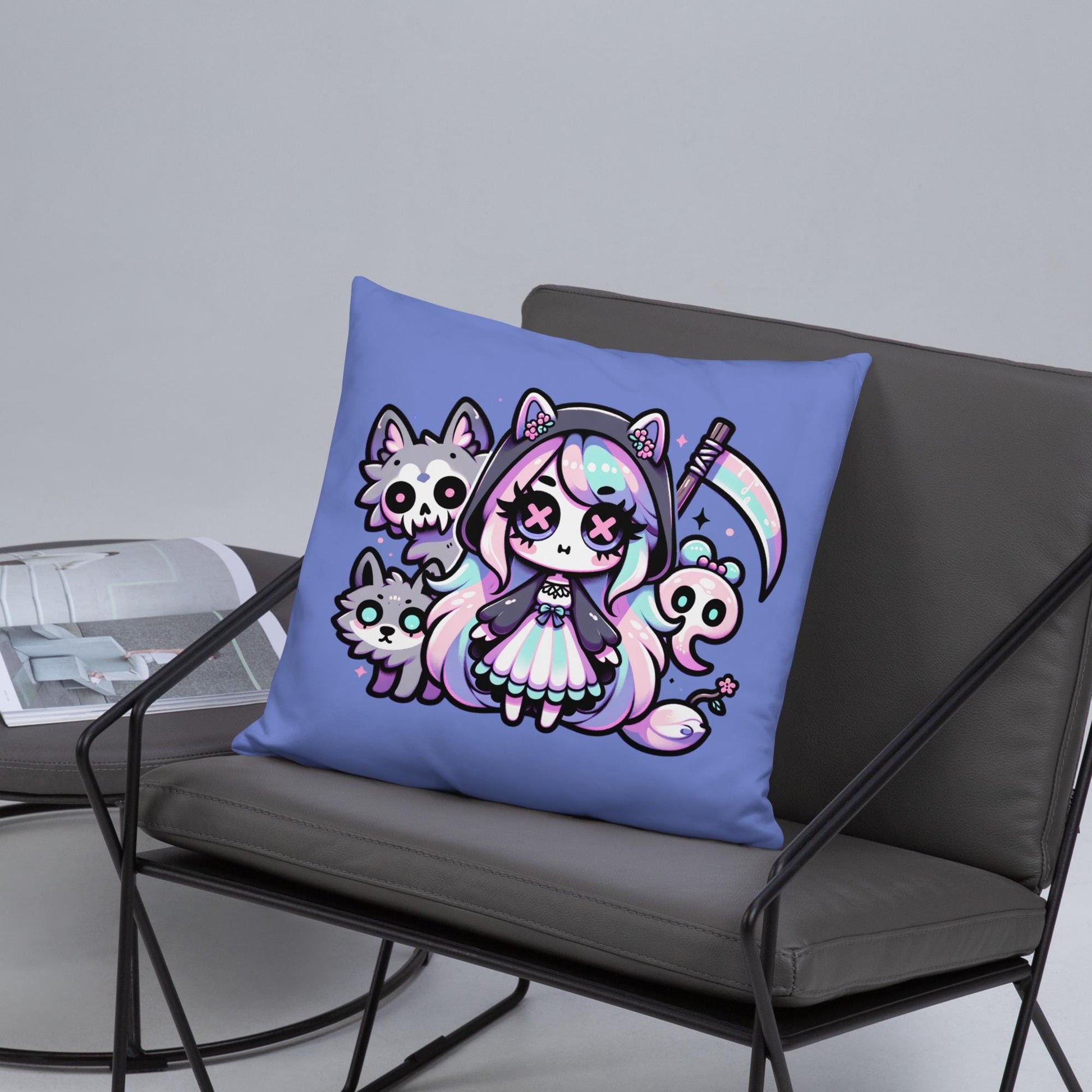Loki&#39;s Daughter Hel Throw Pillow Asgard Pastel Goth  Grunge Room Decor Decorative Pillow