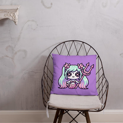 Weirdcore Mermaid Pastel Goth Throw Pillow Grunge Home Decor Mermaid Decorative Pillow