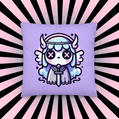 Pastel Goth Valkyrie Throw Pillow Weirdcore Grunge Room Decor Valkyrie Decorative Pillow