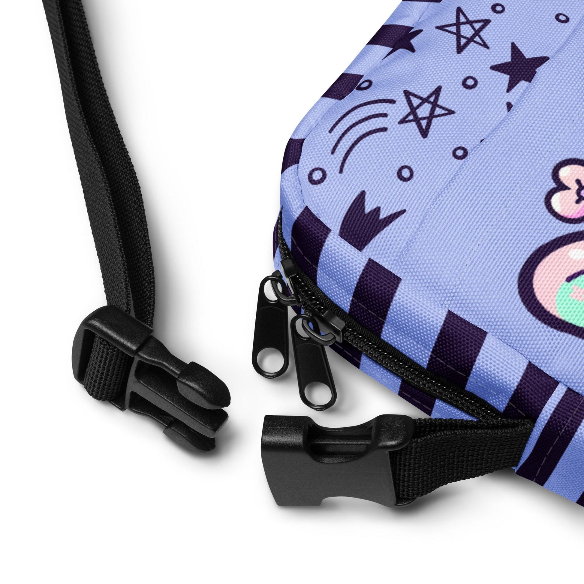 Creepy Cute Weirdcore Fairy Utility Crossbody Bag Pastel Goth Grunge Shoulder Bag Kawaii Purse