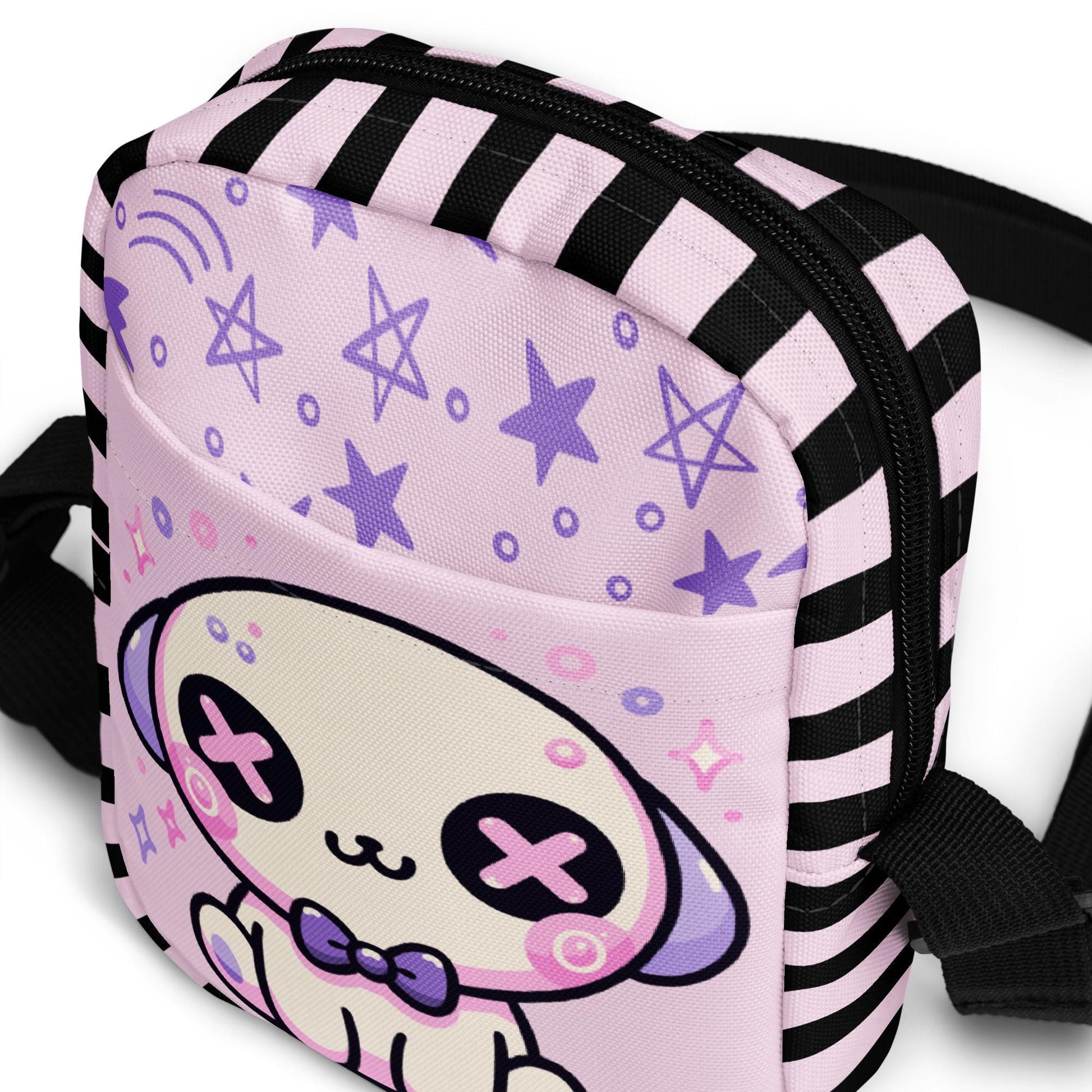 Creepy Cute Pastel Goth Puppy Dog Crossbody Bag Weirdcore Grunge Kawaii Purse Shoulder Bag