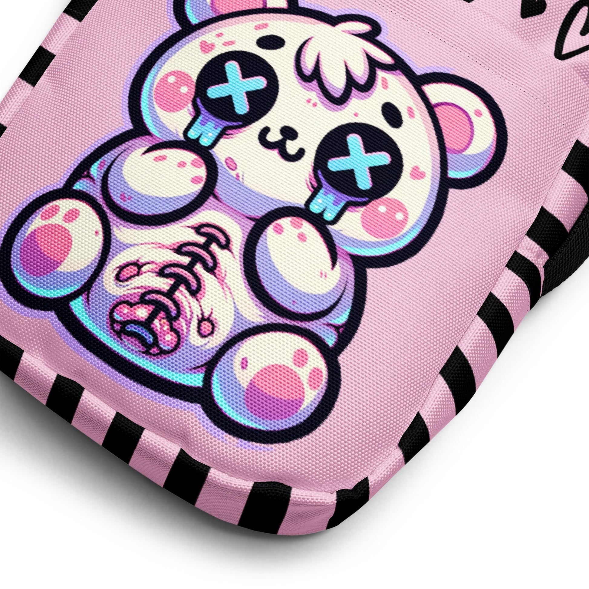 Weirdcore Gore Stitched Teddy Bear Crossbody Bag Kawaii Bear Grunge Sling Bag Purse