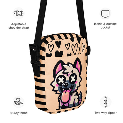 Cute Kawaii Hyena Crossbody Bag Weirdcore Goth Grunge Messenger Bag